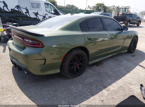 2C3CDXGJ8MH619279 2021 DODGE CHARGER Зеленый Задняя правая четверть