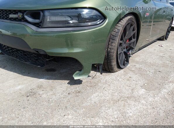 2C3CDXGJ8MH619279 2021 DODGE CHARGER Зеленый Вид спереди