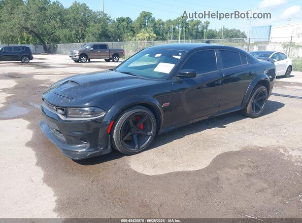 2C3CDXGJ8NH106969 2022 DODGE CHARGER Black Передня ліва чверть