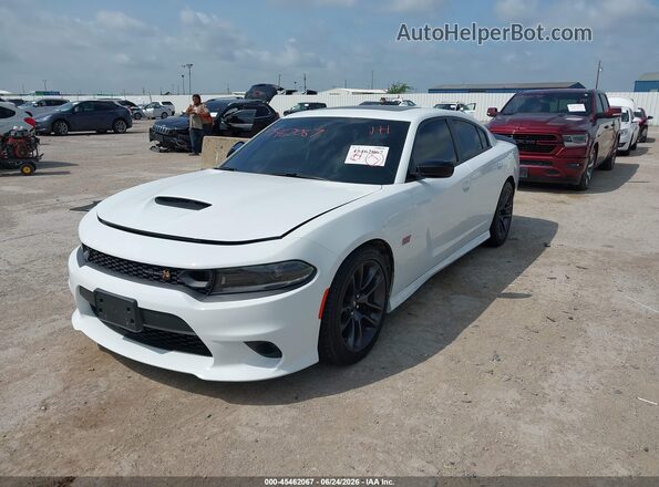 2C3CDXGJ8PH639469 2023 DODGE CHARGER White წინა მარცხენა ხედი სამი მეოთხედიდან