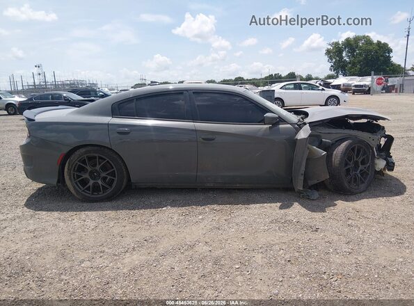 2C3CDXGJ9HH552617 2017 DODGE CHARGER Gray Вид задньої частини салону