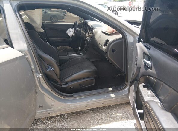 2C3CDXGJ9HH552617 2017 DODGE CHARGER Gray Вид салону спереду