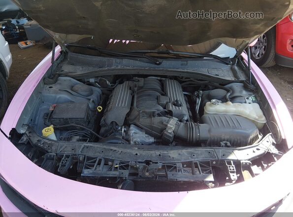 2C3CDXGJ9JH134807 2018 DODGE CHARGER Pink Вид ззаду
