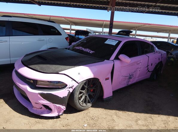 2C3CDXGJ9JH134807 2018 DODGE CHARGER Pink Вид спереду