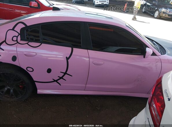2C3CDXGJ9JH134807 2018 DODGE CHARGER Pink Панорамний вид салону 360°
