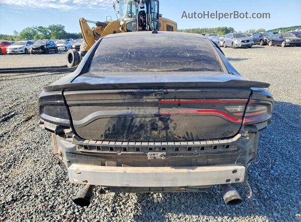 2C3CDXGJ9JH233739 2018 DODGE CHARGER Black Rear view