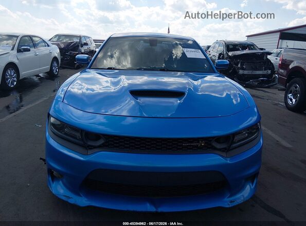 2C3CDXGJ9KH687118 2019 DODGE CHARGER Blue Instrument cluster view