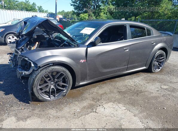 2C3CDXGJ9MH580394 2021 DODGE CHARGER Gray წინა მარცხენა ხედი სამი მეოთხედიდან