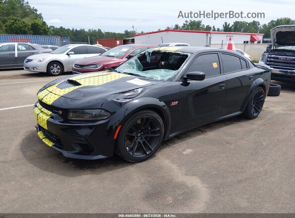 2C3CDXGJ9PH524962 2023 DODGE CHARGER Black Առջևի ձախ երեք քառորդ տեսարան