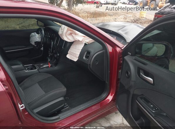 2C3CDXGJXKH756642 2019 DODGE CHARGER Red Vista interior delantera