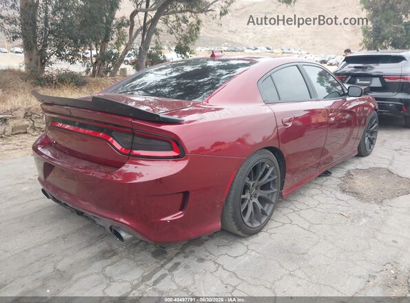 2C3CDXGJXKH756642 2019 DODGE CHARGER Red Trasero derecho