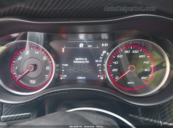 2C3CDXGJXKH756642 2019 DODGE CHARGER Red Vista de los asientos traseros