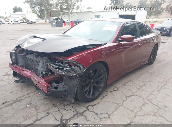 2C3CDXGJXKH756642 2019 DODGE CHARGER Red Vista tres cuartos delantera izquierda