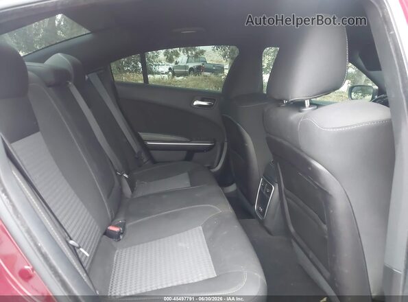2C3CDXGJXKH756642 2019 DODGE CHARGER Red Vista de la etiqueta del VIN