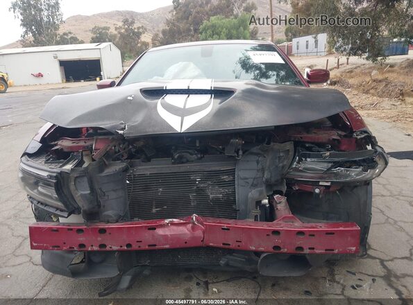 2C3CDXGJXKH756642 2019 DODGE CHARGER Red Vista interior trasera