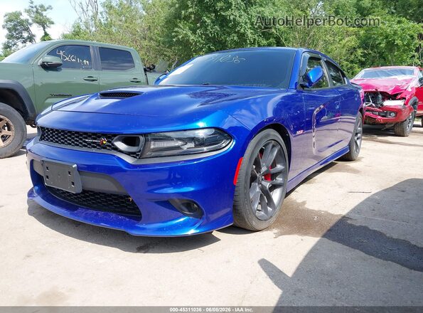2C3CDXGJXMH531611 2021 DODGE CHARGER Blue Vista tres cuartos delantera izquierda