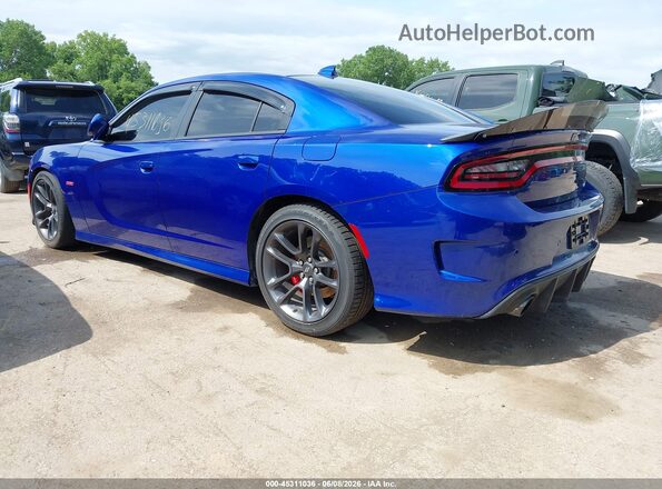 2C3CDXGJXMH531611 2021 DODGE CHARGER Blue Trasero izquierdo