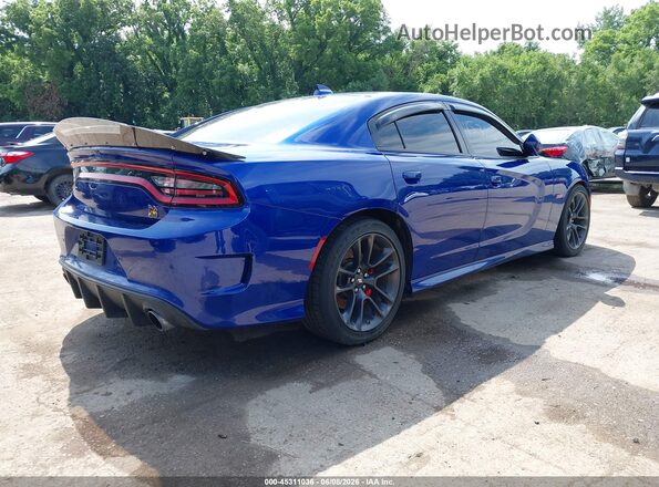 2C3CDXGJXMH531611 2021 DODGE CHARGER Blue Trasero derecho