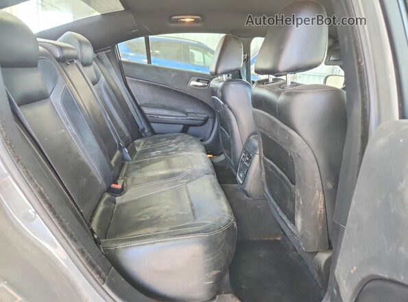 2C3CDXHG0HH504085 2017 DODGE CHARGER Gray უკანა სავარძლების ხედი