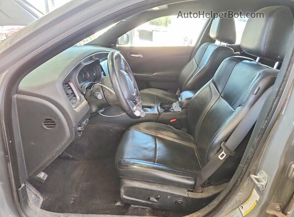 2C3CDXHG0HH504085 2017 DODGE CHARGER Gray წინა სალონის ხედი