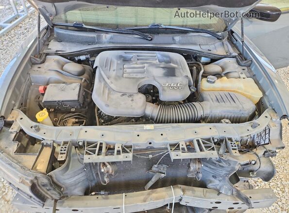 2C3CDXHG0HH504085 2017 DODGE CHARGER Gray უკანა სალონის ხედი