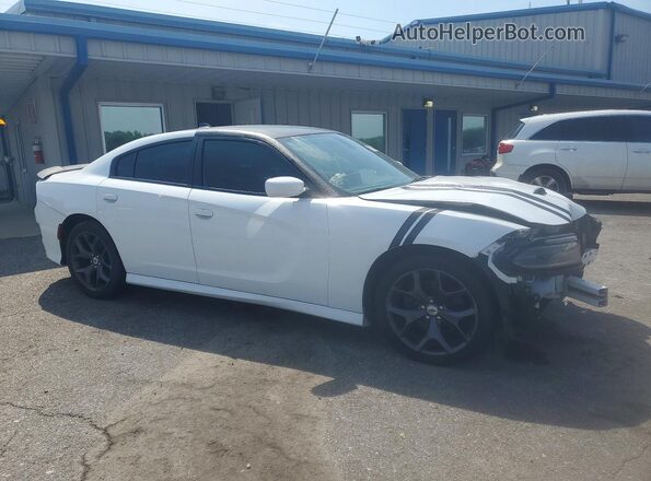 2C3CDXHG0KH584754 2019 DODGE CHARGER White Передня права чверть