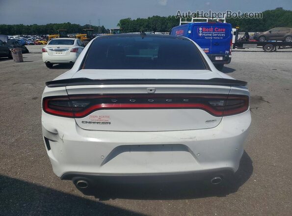 2C3CDXHG0KH584754 2019 DODGE CHARGER White Вид ззаду