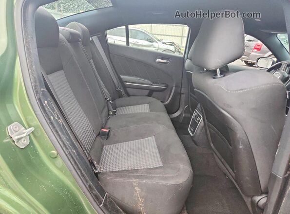 2C3CDXHG0LH176692 2020 DODGE CHARGER Green უკანა სავარძლების ხედი
