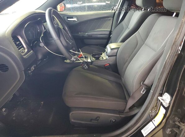 2C3CDXHG1GH319218 2016 DODGE CHARGER Black Вид салону спереду