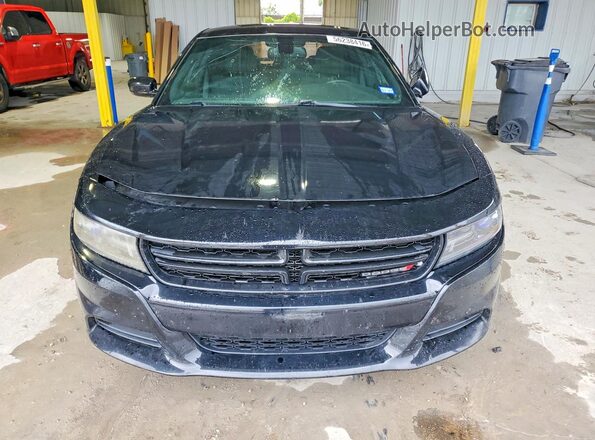 2C3CDXHG1GH319218 2016 DODGE CHARGER Black Вид спереду