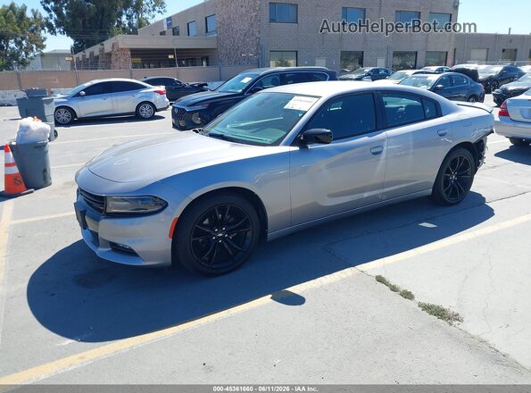 2C3CDXHG1HH585257 2017 DODGE CHARGER Gray Vista tres cuartos delantera izquierda