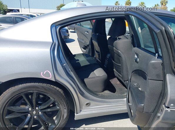 2C3CDXHG1HH585257 2017 DODGE CHARGER Gray Vista de la etiqueta del VIN