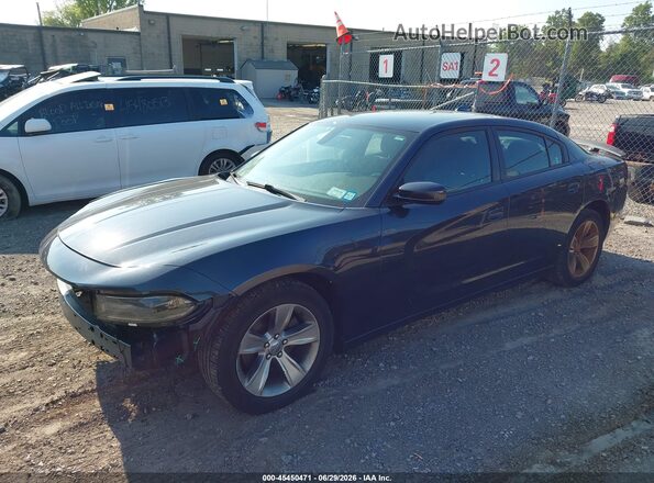 2C3CDXHG1JH128616 2018 DODGE CHARGER Dark Blue Передняя левая четверть