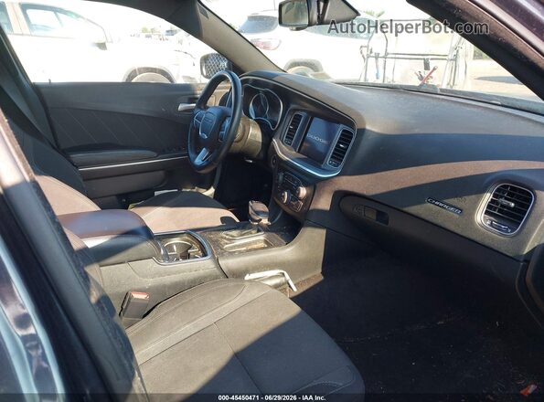 2C3CDXHG1JH128616 2018 DODGE CHARGER Dark Blue Вид салона спереди