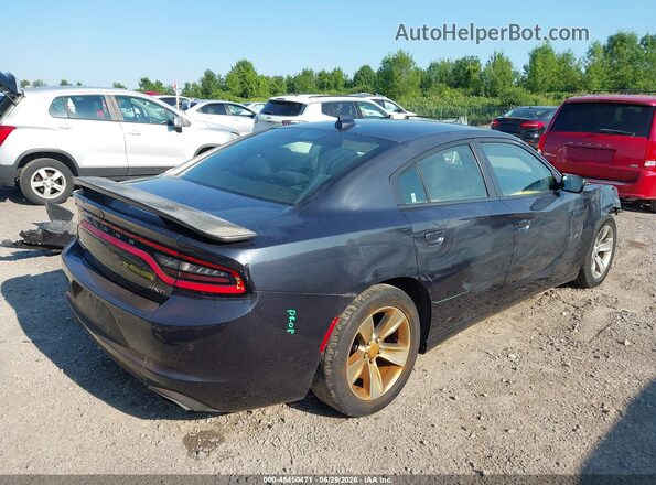 2C3CDXHG1JH128616 2018 DODGE CHARGER Dark Blue Задняя правая четверть