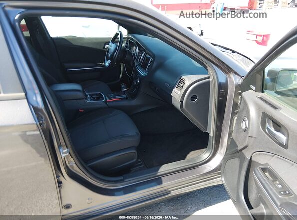 2C3CDXHG1JH176679 2018 DODGE CHARGER Серый Вид салона спереди