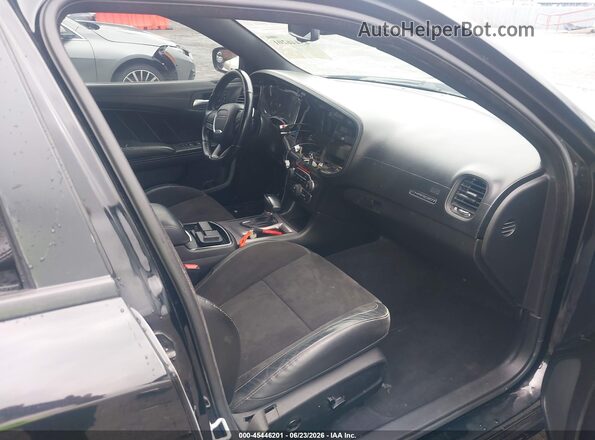 2C3CDXHG1MH640218 2021 DODGE CHARGER Black Вид салону спереду