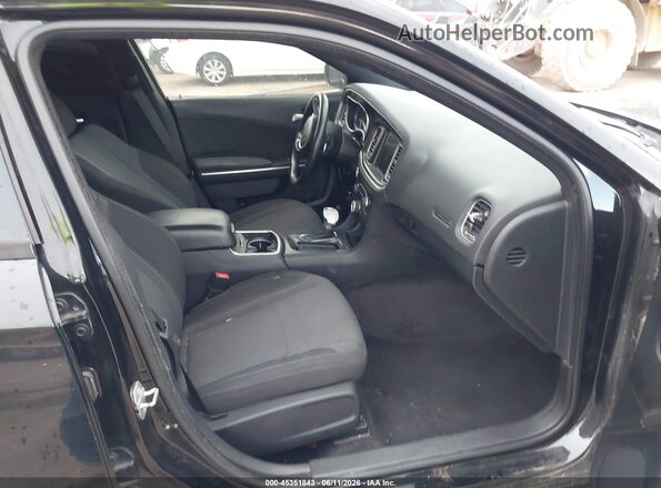 2C3CDXHG2GH127032 2016 DODGE CHARGER Black Вид салону спереду