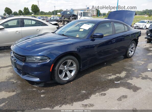 2C3CDXHG2GH150357 2016 DODGE CHARGER Blue Przód lewy