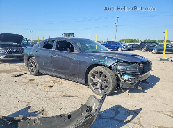 2C3CDXHG2KH608987 2019 DODGE CHARGER Черный Передняя правая четверть