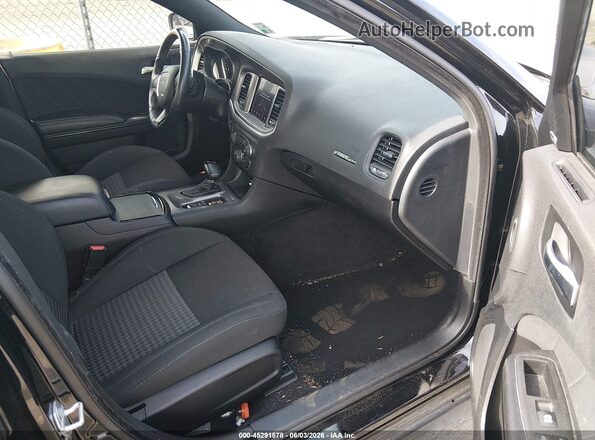 2C3CDXHG2KH700424 2019 DODGE CHARGER Черный Вид салона спереди