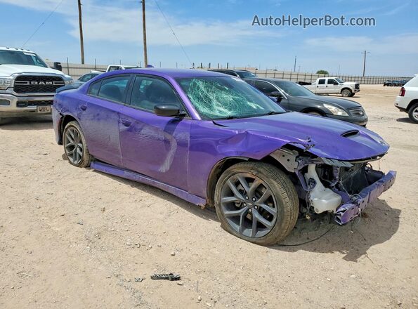 2C3CDXHG2PH603487 2023 DODGE CHARGER Purple Передня права чверть