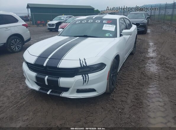 2C3CDXHG3GH138640 2016 DODGE CHARGER White Front left