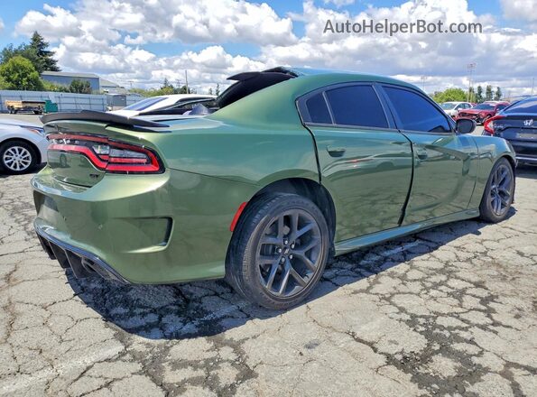 2C3CDXHG3KH545253 2019 DODGE CHARGER Green უკანა მარჯვენა