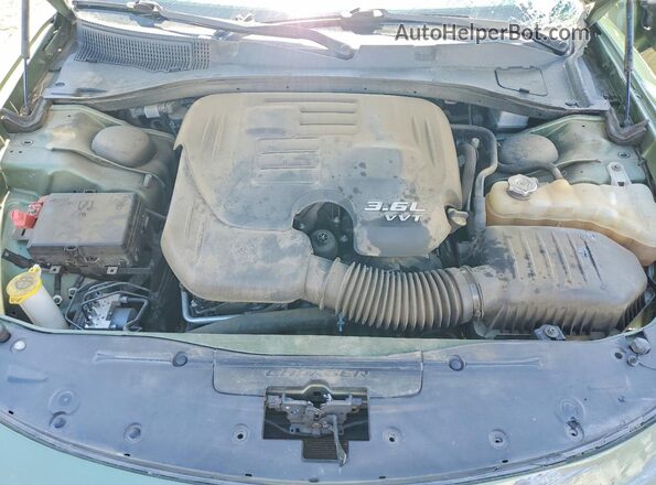 2C3CDXHG3KH545253 2019 DODGE CHARGER Green უკანა სალონის ხედი