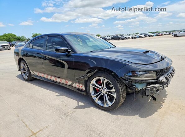 2C3CDXHG3KH585221 2019 DODGE CHARGER Black Առջևի աջ