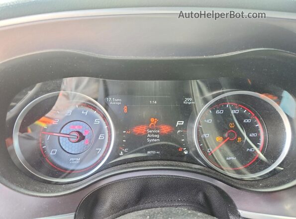 2C3CDXHG3KH585221 2019 DODGE CHARGER Black Սարքավորումների վահանակի տեսք