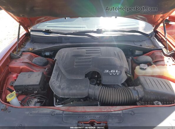 2C3CDXHG3MH519142 2021 DODGE CHARGER Orange Rear view