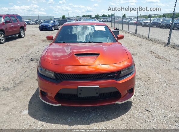 2C3CDXHG3MH519142 2021 DODGE CHARGER Orange Instrument cluster view