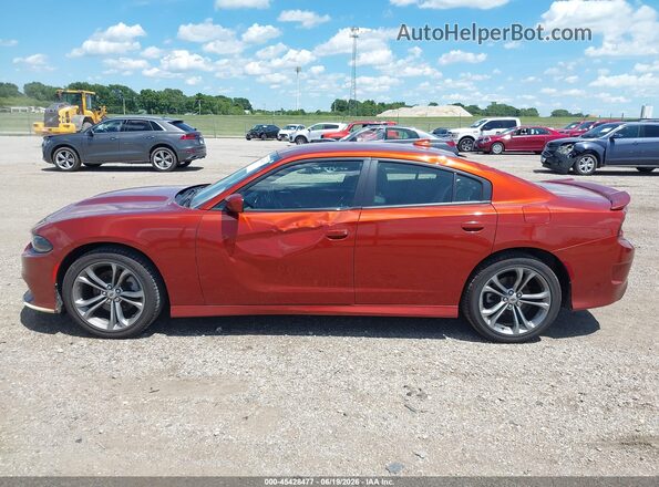 2C3CDXHG3MH519142 2021 DODGE CHARGER Orange 360 interior view